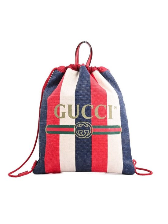 Gucci Backpack Striped Drawstring Knapsack main image 8